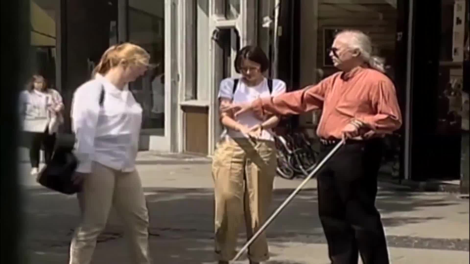 Blind Man Groping